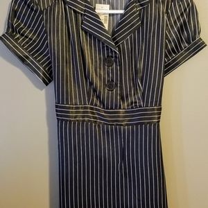 Maurice's Short Sleeve Striped Tie Back SM